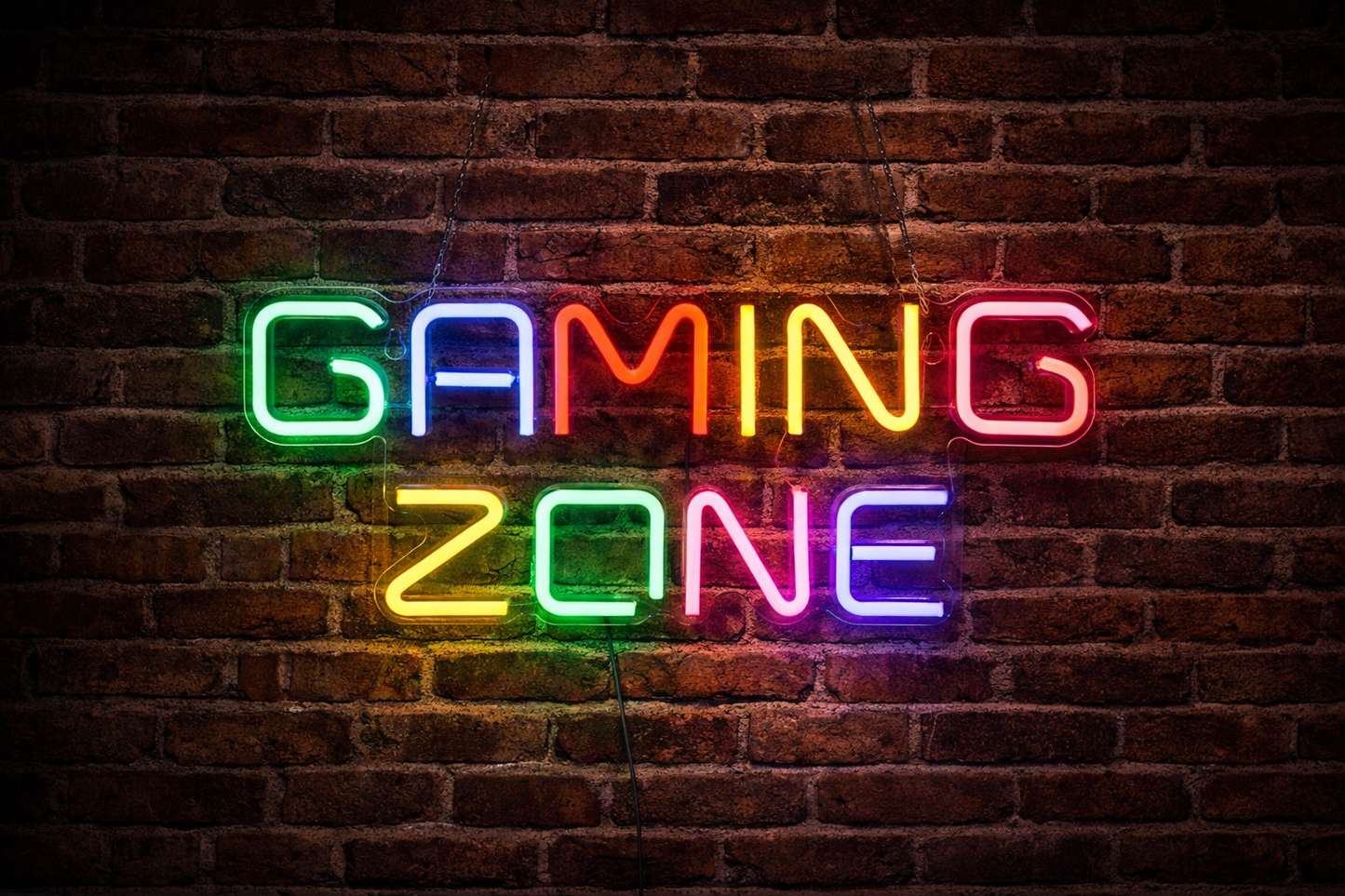 LED Gaming Zone Neon Sign ( 40 cm x 17 cm )