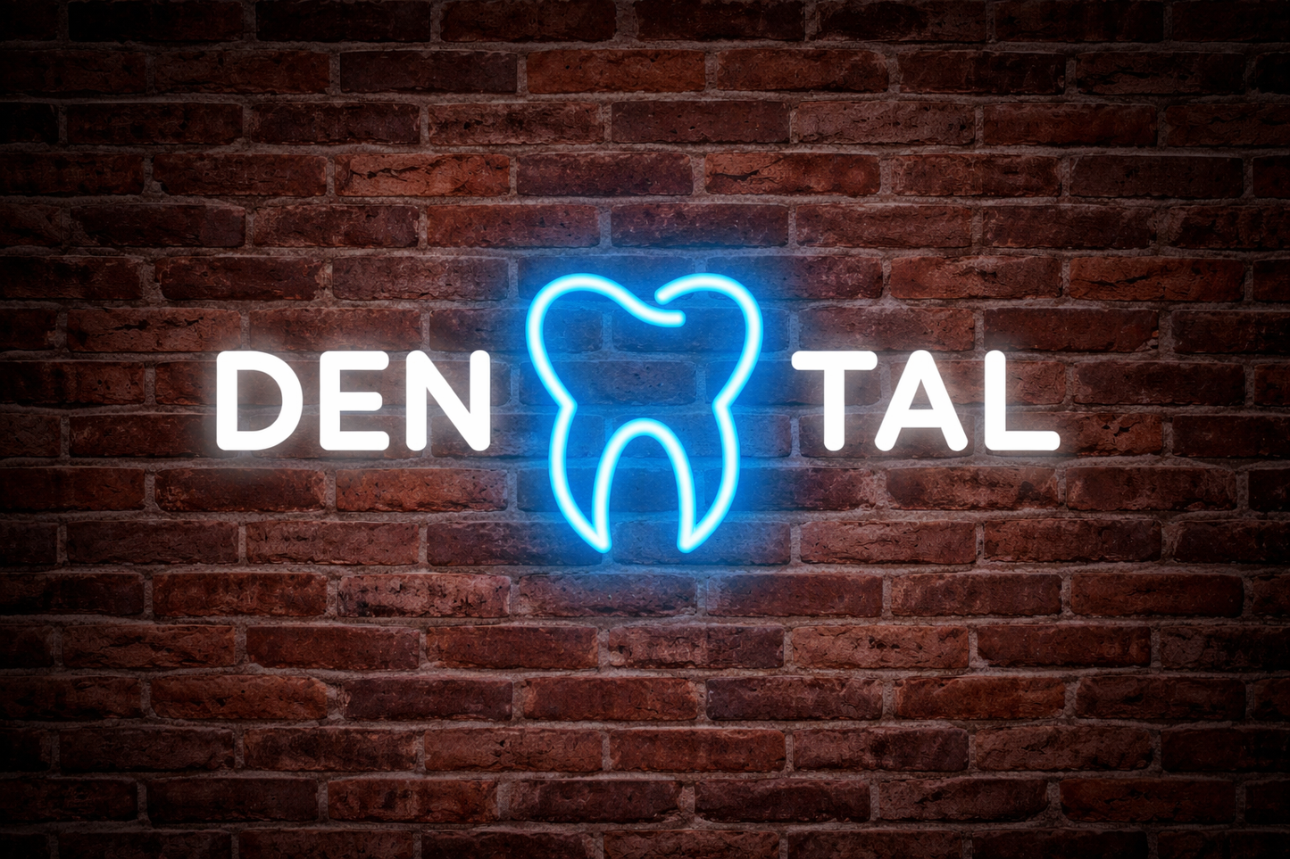 LED Dental Neon Sign ( 18 cm x 40 cm )