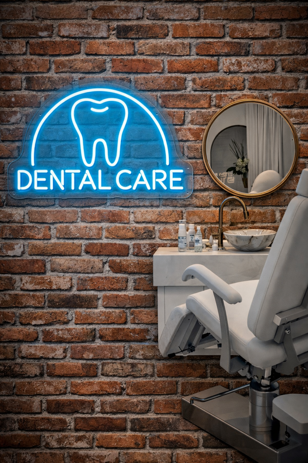 LED Dental Plus Neon Sign ( 28,5cm x 45 cm )