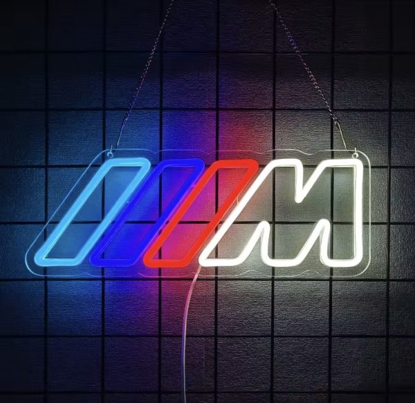 LED Neon Sign - M Sport (40 × 15 cm) for Garage / Home / Office