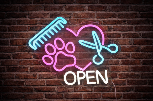 LED Pet Salon Neon Sign (33 cm x 35 cm )