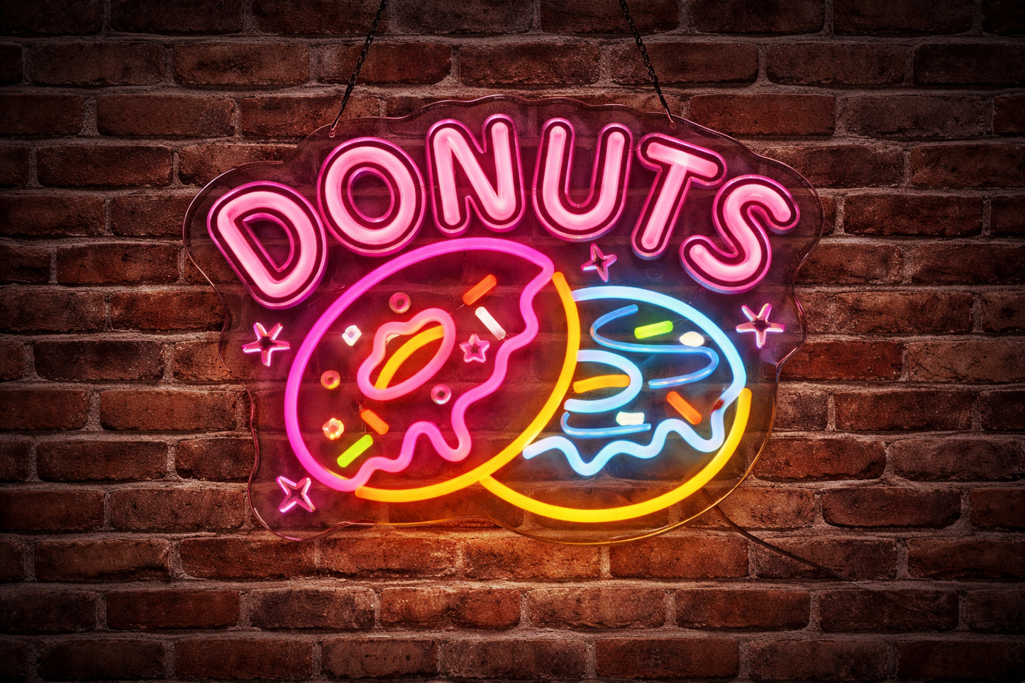 LED Donuts Neon Sign ( 27,3 cm x 38 cm )