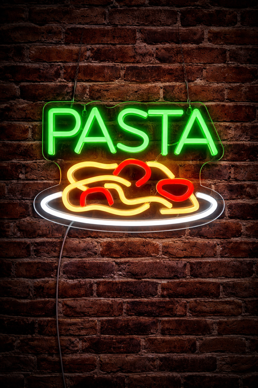 LED Pasta Neon Sign ( 19 cm x 28,5 cm )