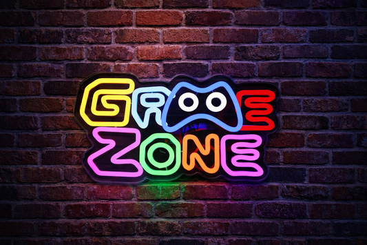 LED Neon Sign Game Zone ( 38 cm x 20 cm )