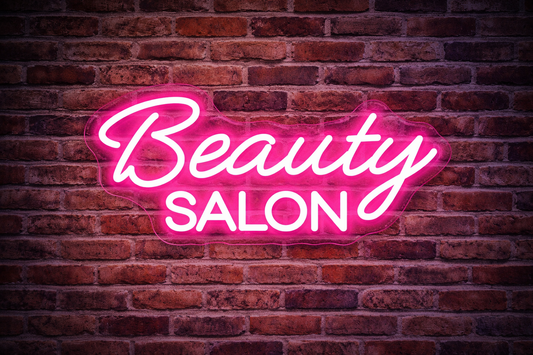 LED Neon Sign Pink Beauty Salon ( 40 cm x 19 cm )