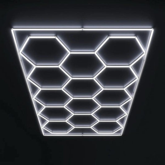 Hexagon LED Lighting Fixture 243 × 484 cm – 6000K