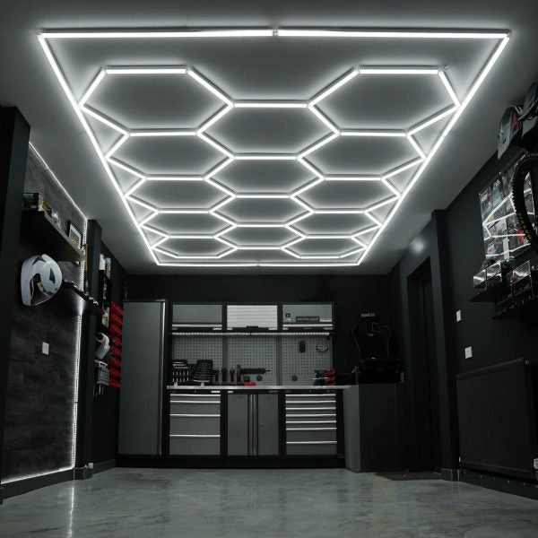 Hexagon LED Lighting Fixture 243 × 484 cm – 6000K