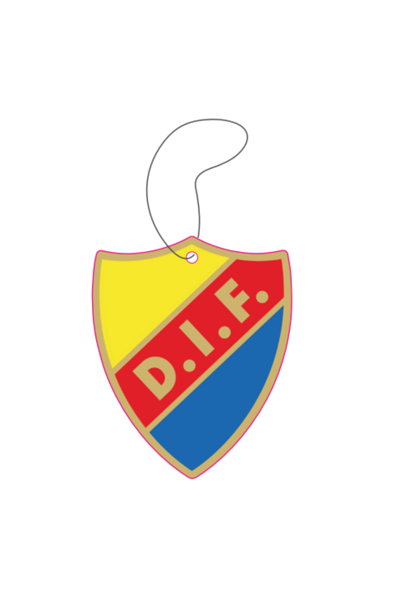5-pack Djurgården (DIF) luftfräschare/bildoft