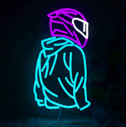 LED Neon Sign – Bikelife (42 × 25 cm) for Garage / Home / Office 