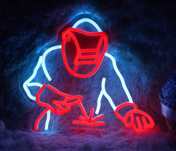 LED Neon Sign - Welder (34.8 × 31.5 cm) for Garage / Home / Office