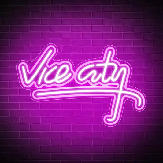 LED Neon Sign - GTA Vice City (39.6 x 24.9 cm)